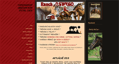 Desktop Screenshot of oswegoranch.cz